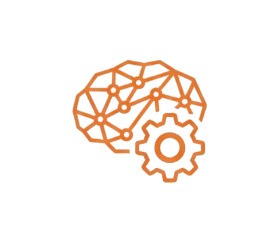 Ícone de um cérebro, simbolizando raciocínio lógico e aprendizado.