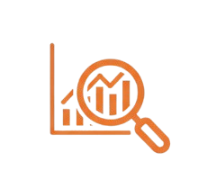 Lupa em um fundo claro, simbolizando a função de busca e pesquisa, representando a capacidade de encontrar informações de forma eficiente.